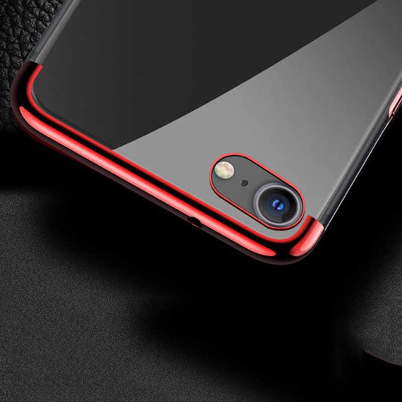 CaseUp Apple iPhone SE 2022 Kılıf Laser Glow Kırmızı 3